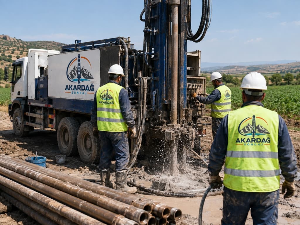 Akardağ Sondaj Saha Çalışması ve Makine Parkı
